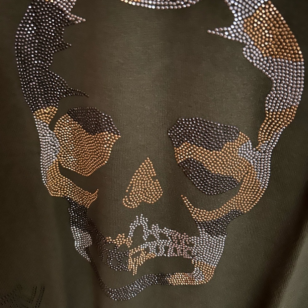 Zadig & Voltaire Khaki Skull Sweater - Picture 3 of 7
